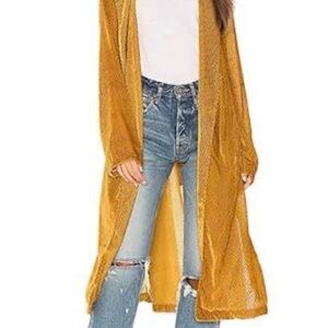 Flynn Skye Dresden Jacket in Mustard Velvet Check